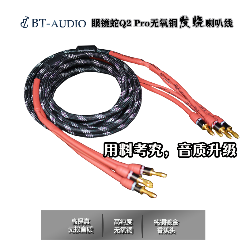 BT-AUDIO 眼镜蛇Q2 Pro 发烧喇叭线